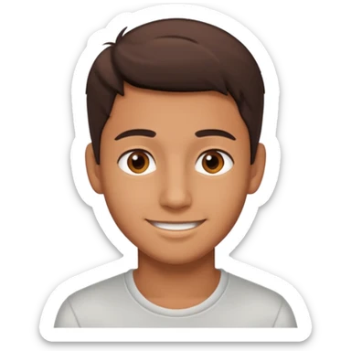 a 24 year old boy a little smile sticker