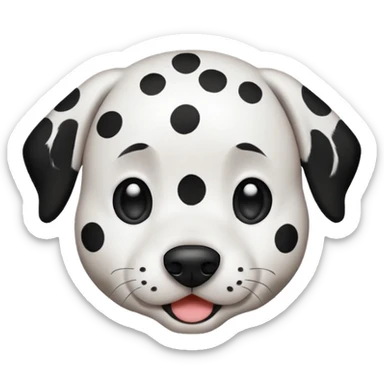 emoji dalmata sticker