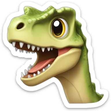 Dinosaure qui nage sticker