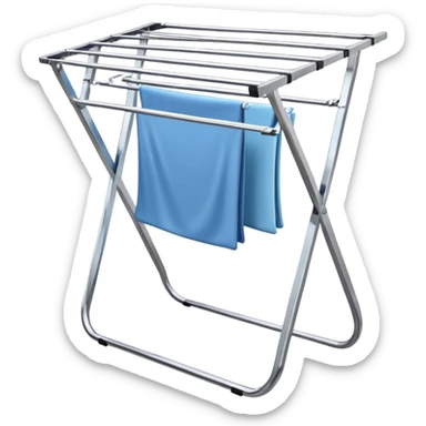 Laundry drying rack sticker