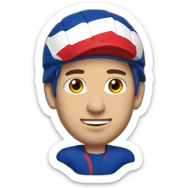 French rugbyman sticker