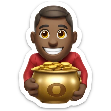 Brutus buckeye pot of gold sticker