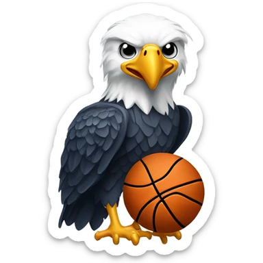Bald Eagle Basketball sticker