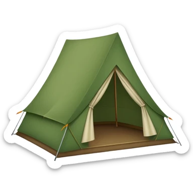 Camp Essentials, tent sticker