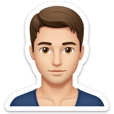 A really handsome, sexy and seductive man sticker