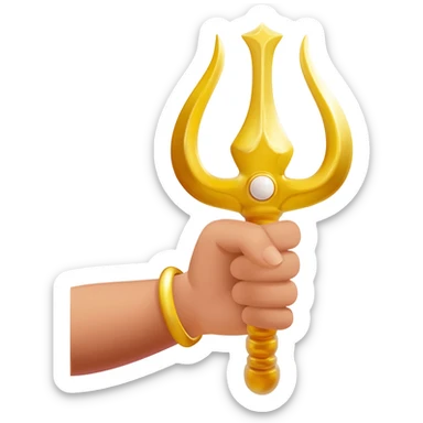 Sudarsan chakra in hand sticker