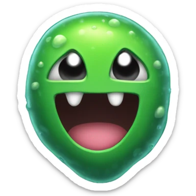 a slime like one from an rpg videogame  sticker