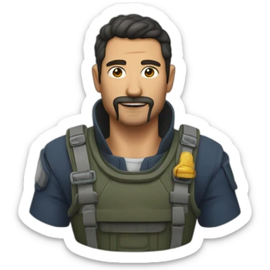 buceador calvo sticker