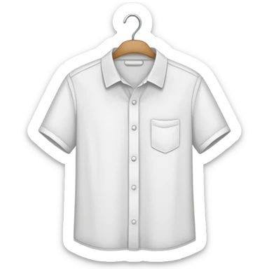 shirt hanged on a hanger sticker