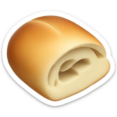 dinner roll with no face  sticker