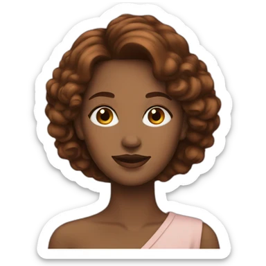 woman-sophisticated-brown-hair sticker