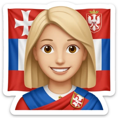 make me a emoji with serbian empire a  f sticker