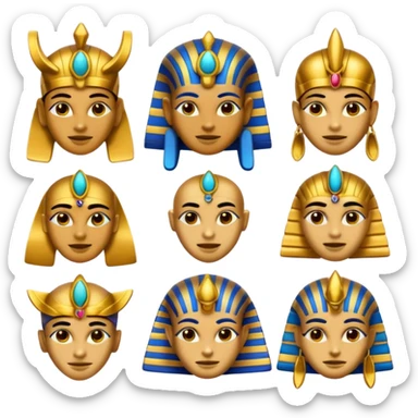 fammi una emoji che rappresenta tutti gli dei egizi sticker