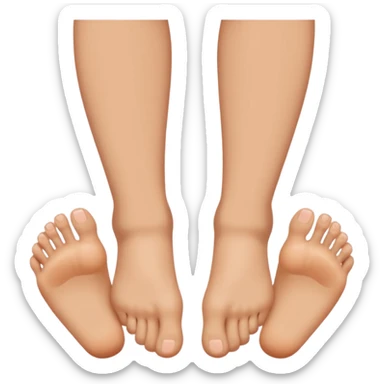 Person facing the other way touching their toes looking through their legs sticker