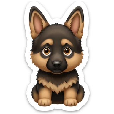 German shepherd puppy cute sticker