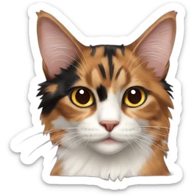 Calico maincoon sticker