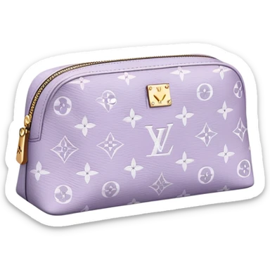 Pale purple Louis Vuitton cosmetic bag  sticker