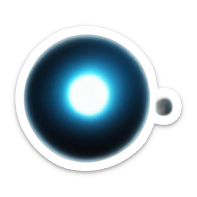 Black hole in space sticker