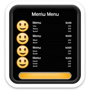 digital menu board sticker