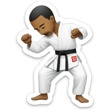 martial arts bowing sticker