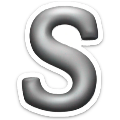 Letter S sticker