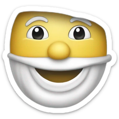 Bonhomme blanc et gris dessiner proprement  sticker