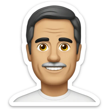 Pedro sanchez con vigote sticker