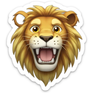 Luffy lion sticker