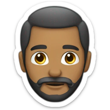 Motorista con barba sticker