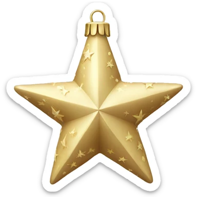 christmas decoration star sticker