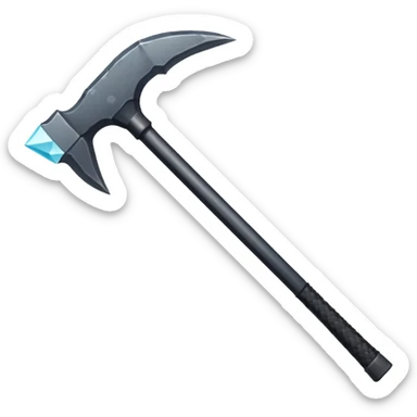 two sides pickaxe minecraft  sticker