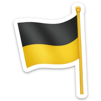 a yellow flag sticker