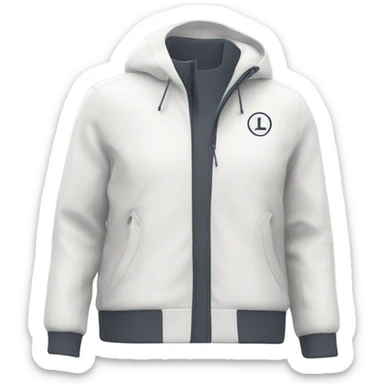 Lululemon white jacket sticker
