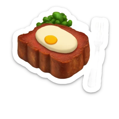 Meatloaf dinner sticker