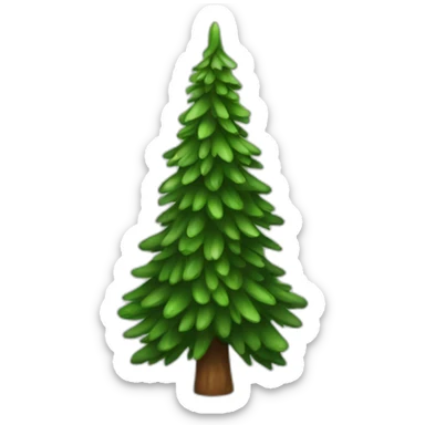 fir tree sticker