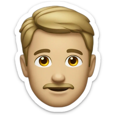 Homme attend sticker