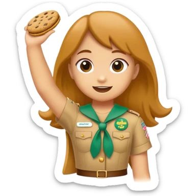 Girl Scout tagalong cookies  sticker