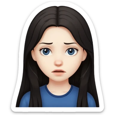 gurl strangling her self  sticker