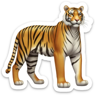 tiger mimic queen sticker