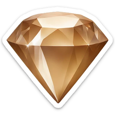 Light brown diamond shape with another diamond inside and an even smaller one inside  sticker
