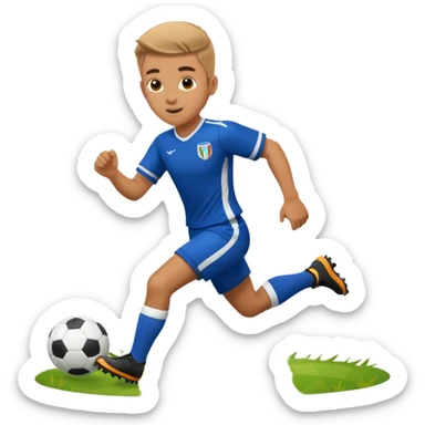 Joueur de foot sticker