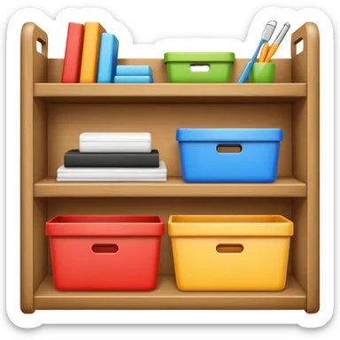 shelf organized household storage sticker