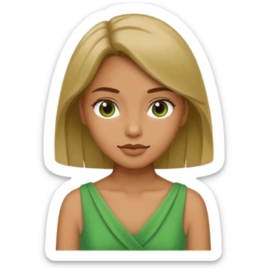 Bratz human girl green sticker