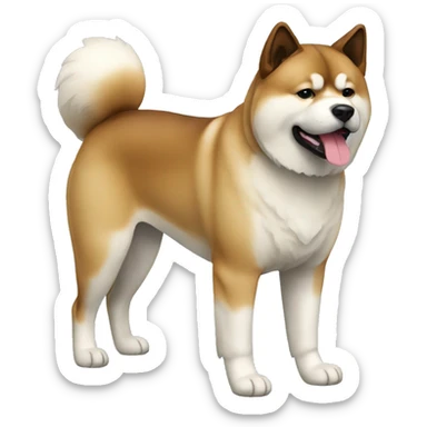 Akita Dog Breed Full Body sticker
