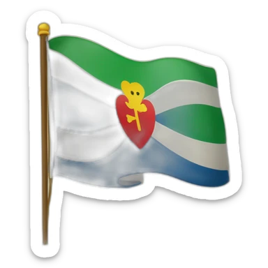 Nouveau drapeau de la Martinique sticker