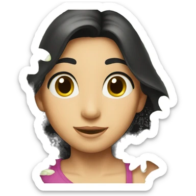 HD Apple Emoji of Jasmine's flowers  sticker