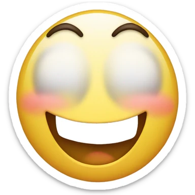 Emoji face cry laughing sticker