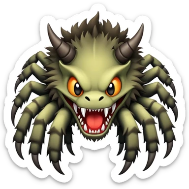 Волк-паук из мультфильма семейка Крудс 2 sticker