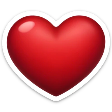 Dark red heart  sticker