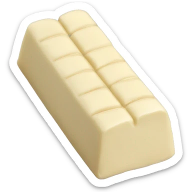 Bar of white chocolate  sticker
